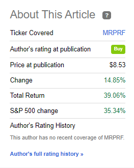 Seeking Alpha Merlin Article