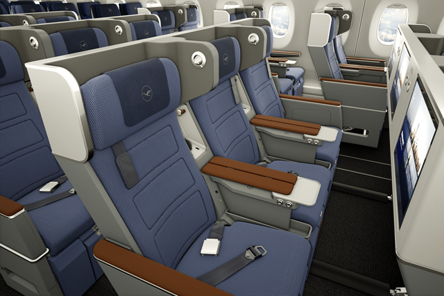This rendering shows the new Allegris first class of Lufthansa.