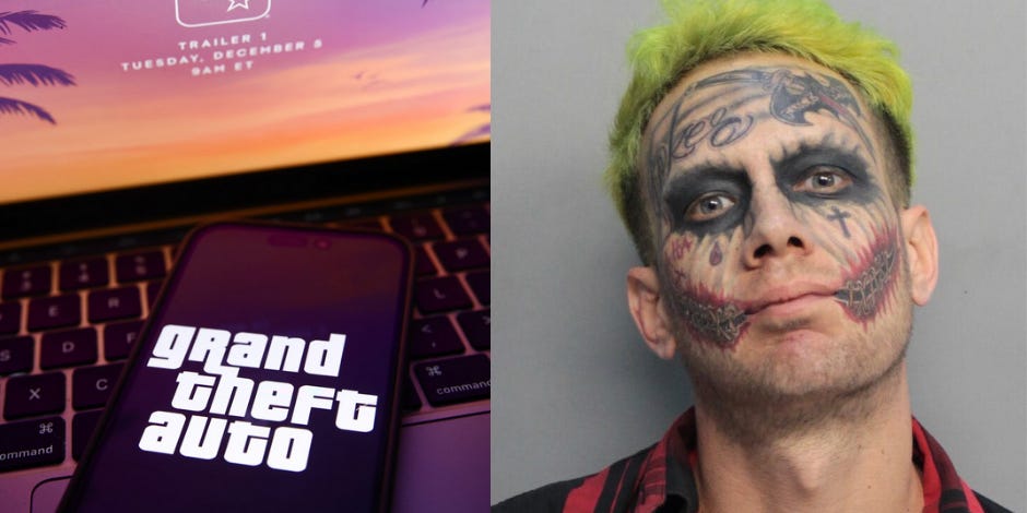 Florida man who went viral for Joker face tattoos accuses GTA 6 of ...