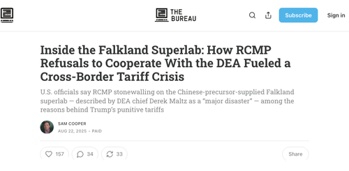 Canada's Refusal To Cooperate With DEA On Fentanyl 
